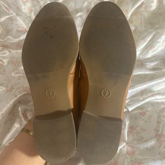 a new day Brown Leather Clover Cognac Loafers - Picture 4 of 6